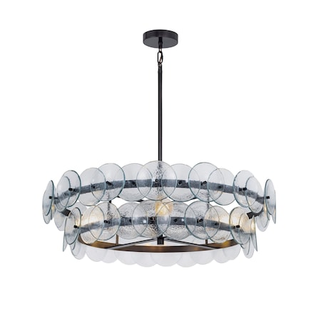 Maxim Lighting Loren 30'' Chandelier, Gunmetal 21823TCGM